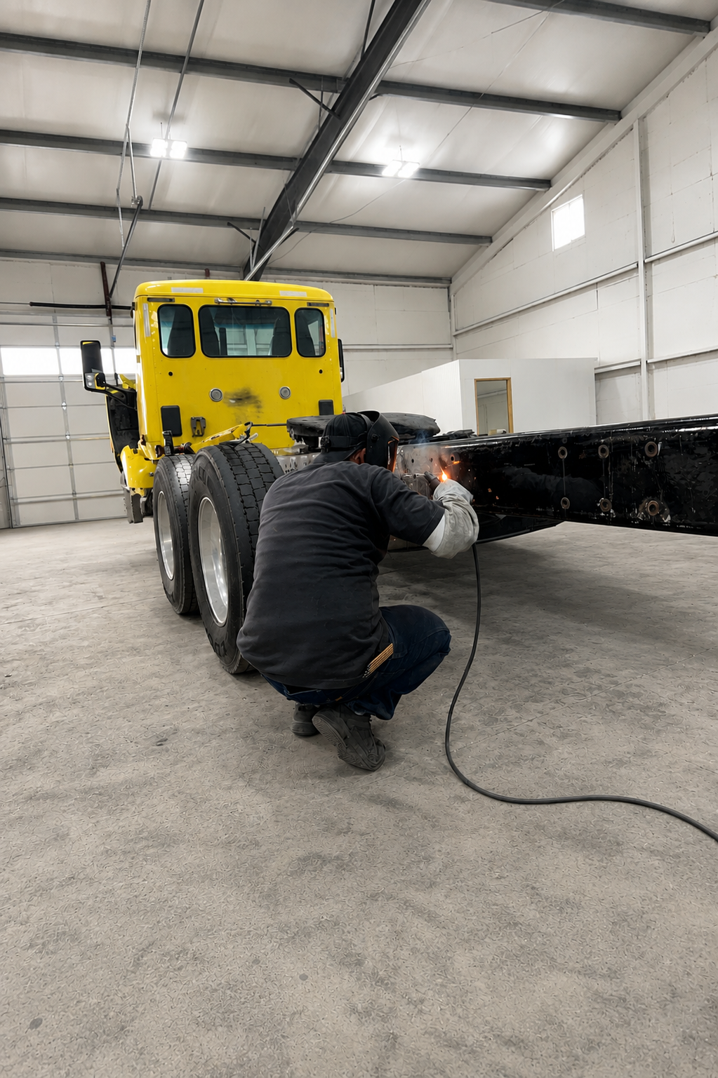 Shop floor — build in progress